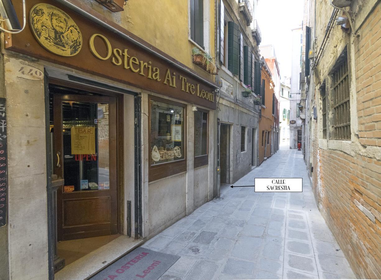 Calle Sacrestia Venedig Exteriör bild